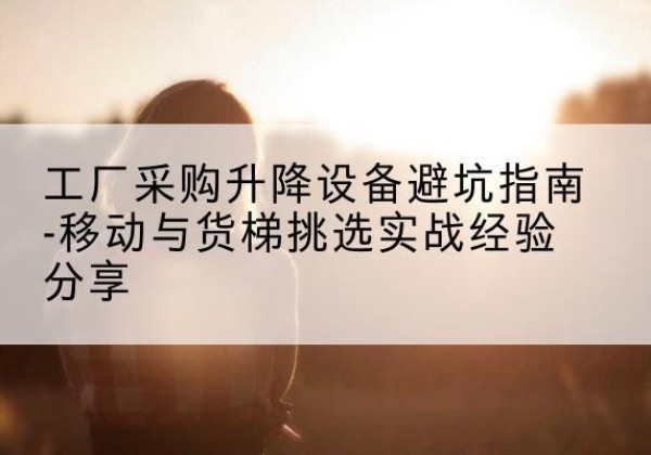 通河移动式升降机怎么选-工厂采购升降设备避坑指南-移动与货梯挑选实战经验分享