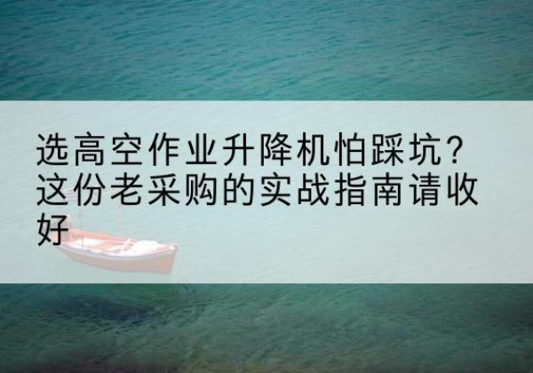 通河高空作业升降机厂家推荐-选高空作业升降机怕踩坑？这份老采购的实战指南请收好